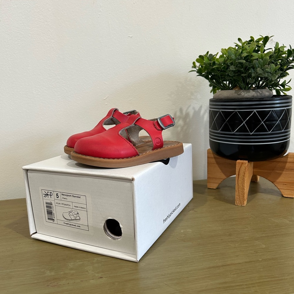 Freshly Picked Toddler Size 5 Newport Red Sandal